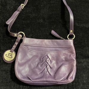 Purple B Makowsky Leather Purse